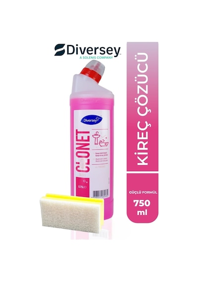 Banyo Temizleyici Ve Kireç Çözücü 750 Ml 1 Adet + Hassas Temizlik Süngeri 1 Adet 160gr