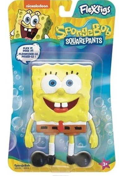 Orijinal Flexfigs Spongebob Sünger Bob Squarepants Oyuncakları Figürleri 10cm Spongebob