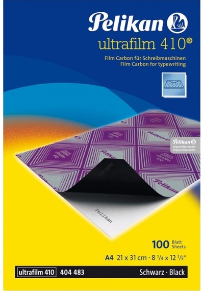 Pelikan 410 Karbon Kağıdı Ultrafilm Siyah Renk 100 Lü Paket