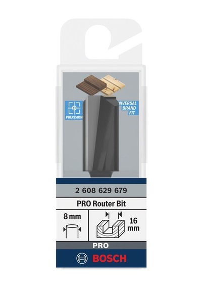 Bosch Pro 16x30 Mm Ahşap Düz Freze Ucu 2608629679