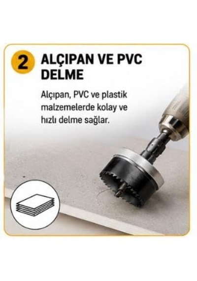 7 Parça Panç Testere Seti Ø26-32-38-45-50-56-63 Mm