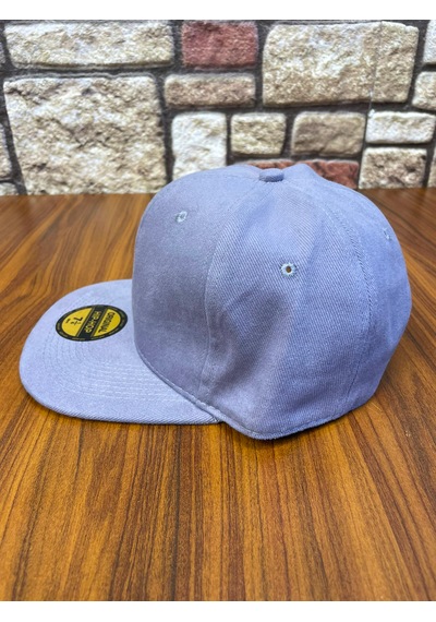 Hamze Hip Hop Snapback Rapper Basic Gabardin Cap Şapka Gri