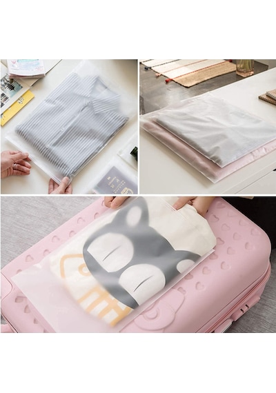 40 X 50 Cm Fermuarlı Buzlu Kargo Poşeti -130mikron 100 Adet Valiz Ve Dolap Içi Düzenleyici Buzlu Fermuarlı Poşet Torba