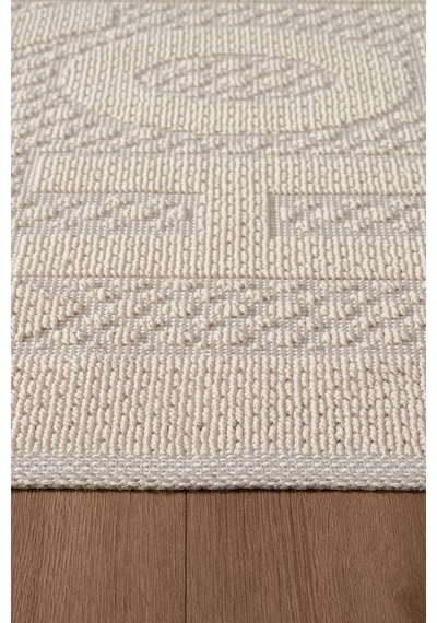 Sakura Sk019a Doğal Pamuk 2'li Banyo Paspas Seti 60x100 60x50cm Kaymaz Taban Makinada Yıkanabilir Kemik