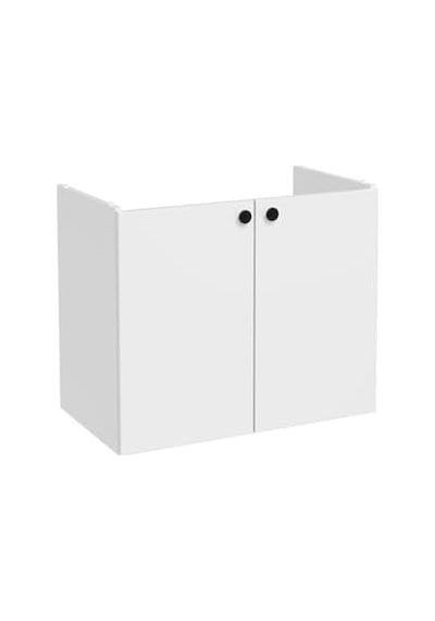 Shift T20 81000 Kapaklı Lavabo Dolabı, Parlak Beyaz, 80 Cm Açık Ceviz