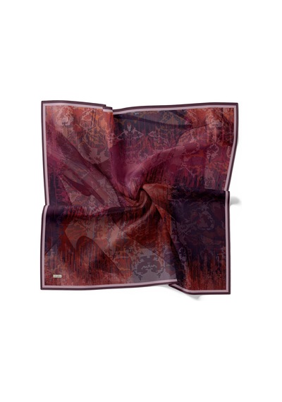 Levidor Royal Eşarp Batik Desen Mor Mor