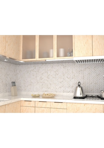 Tuqco Doğaltaş Herringbone Golden Eskitme Mermer Mozaik