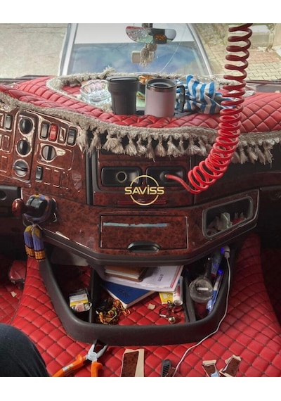 Mercedes Axor Maun Gül desenli Torpido Maun Kaplama (Maun Gül Desen)