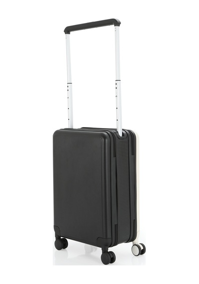 Baggaj V2403 Pc Katlanır Kabin Boy Valiz Black/whıte