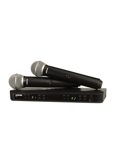 Shure BLX288E/PG58 Çift El Kablosuz Mikrofon Seti