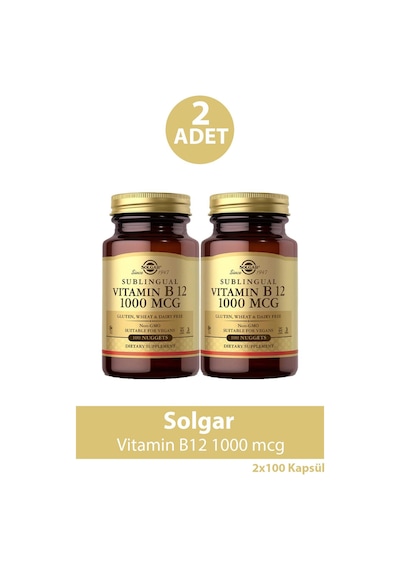 Solgar Vitamin B12 1000 Mcg 100 Kapsül 2 Adet