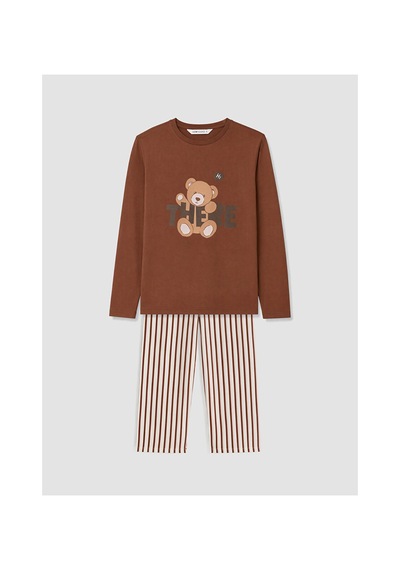 Lcw Young Pembe Ayı Baskılı Kadın Pijama Takım