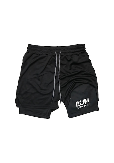 Maki Home Hızlı Kuruyan 2 İn 1 Yetişkin Unisex Spor Run To Be Fit Baskılı Taytlı Şort Fitness Gym Antrenman Siyah Maki Home Hızlı Kuruyan 2 İn 1 Yetişkin Unisex Spor Run To Be Fit Baskılı Taytlı Şort Fitness Gym Antrenman Siyah