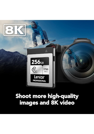 Lexar Profesyonel Cfexpress Tip B Kart Gümüş Serisi 1000mb/s 256g