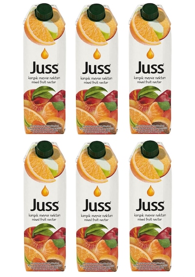 Juss Karışık Meyve Nektarı 1 Lt X 6 Adet