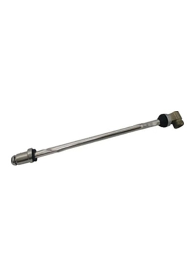 Metal Taharet Borusu 37 Cm Oynar Başlıklı Klozet Taharet Çubuğu Dayanıklı Metal Gövde, Esnek Su