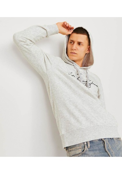 Jack & Jones Erkek Sweatshirt Beyaz 12256838 Jjferrıs Sweat Hood 25kw21000484 W2100384 Beyaz