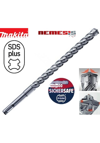 Makita B-11776 Nemesis 8 x 110mm Sds Plus Uç 4 Elmaslı
