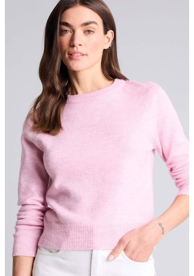 Defacto Regular Fit Bisiklet Yaka Basic Düz Soft Touch Yumuşak Triko Kazak D8678ax26sppn354 Pembe-pn354