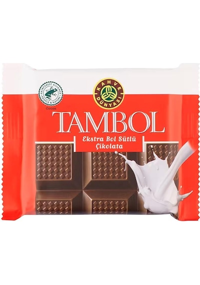 Kahve Dünyası Tambol Ekstra Bol Sütlü Çikolata 77 Gr X 10 Adet