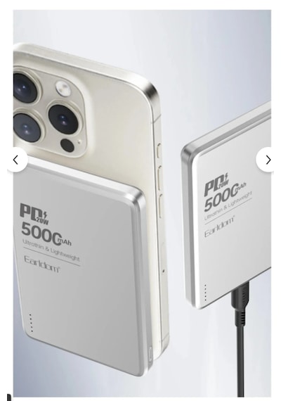 Earldom Pd53 5.000 Mah 15w Kablosuz Şarj Ve 20w Type-c Çıkışlı Pd Hızlı Şarj Powerbank - Gümüş 1