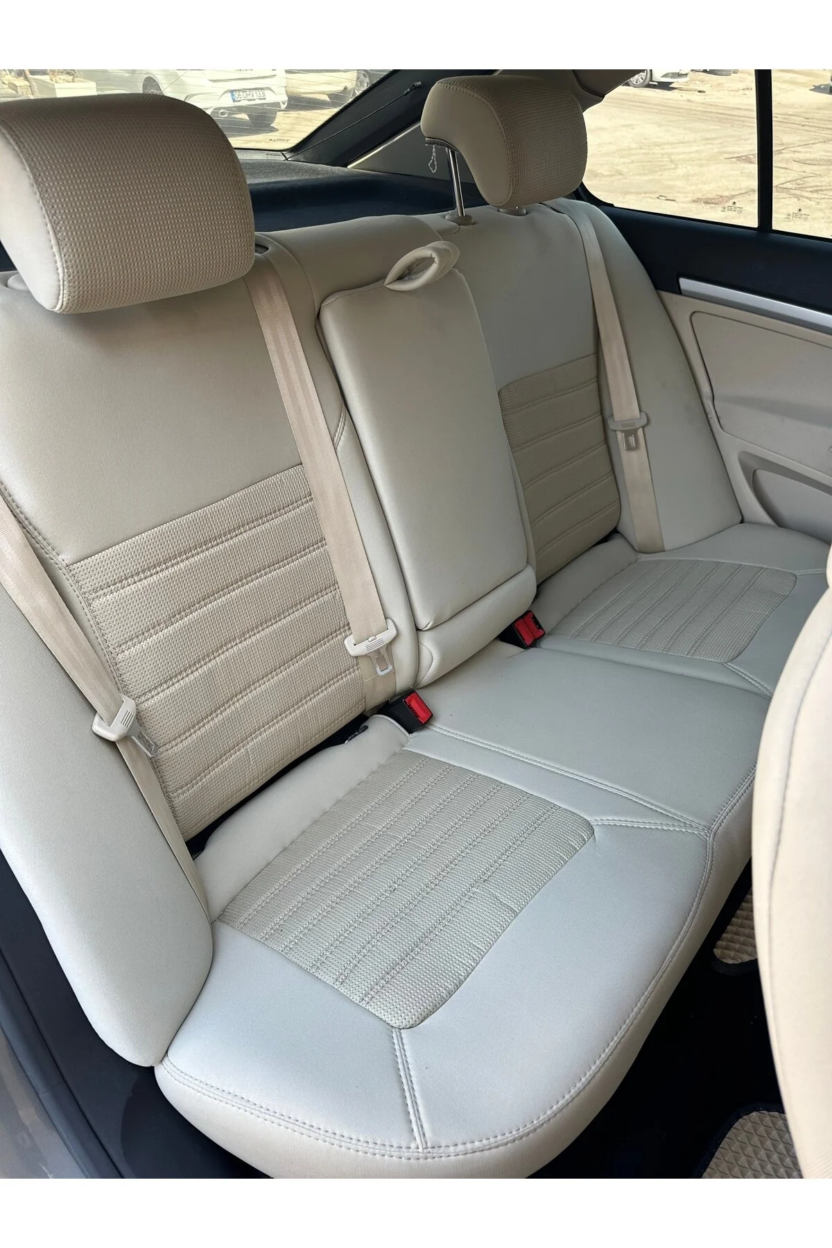Skoda Octavia Araca Özel Koltuk Kılıfı Bej