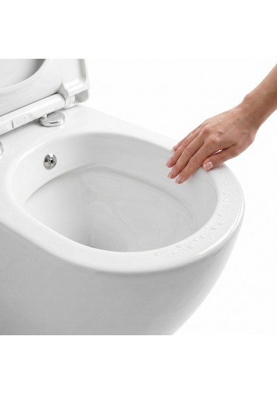 Dura Bagno Siena Asma Klozet Rimless 52,5 Cm Yavaş Kapanır Kapak Dahil Beyaz Dbo.36.01.03.03