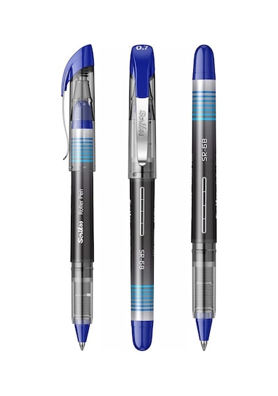 Mavi Pilot Kalem Sr-68 Roller Pen 5 Adet Scrikss Pilot Kalem 0.7 Mm Roller Uçlu Pilot Kalem İnce Uçlu Likit Mürekkepli Mavi