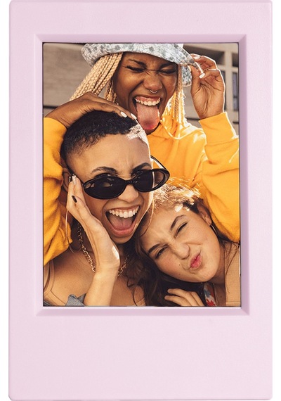 Fujifilm Instax Mini 12 Fotoğraf Makinesi + Çerçeve + Deri Kılıf Seti Pembe