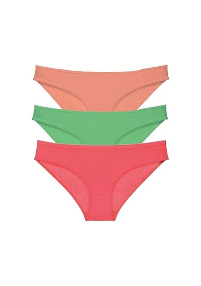3 Adet Süper Eko Set Likralı Kadın Slip Külot 543 Beden: Xl Standart