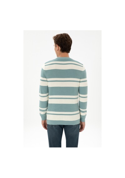 U.S. Polo Assn. Erkek Regular Fit Bisiklet Yaka Mint Kazak 50314952-VR090 U.S. Polo Assn. Erkek Regular Fit Bisiklet Yaka Mint Kazak 50314952-VR090