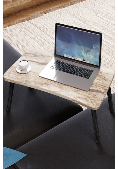 Intergo-Eticaret Renkli Laptop Sehpası Katlanabilir Yatak Koltuk Üstü Kahvaltı Bilgisayar Sehpası