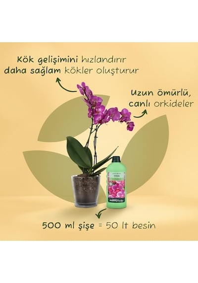 Orkideler İçin Sıvı Bitki Besini 500 Ml Diğer