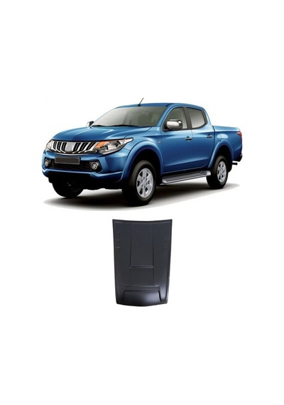 Mitsubishi L200 2015-2019 Uyumlu Ön Kaput Scoop Havalandırma 1 Parça Abs Mat Siyah