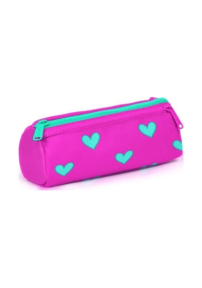 Neon Pembe Su Yeşili Kalp Çok Renkli
