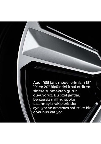 18" İnç 5x112 Audi Rs5 Kalıp İthal A3 A4 A5 Uyumlu Jant