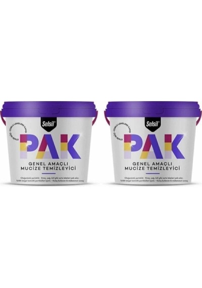 Selsil Pak Genel Amaçlı Mucize Temizleyici 500gr 2li Set
