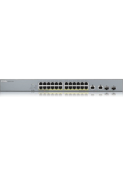 Zyxel Gs1350 26Hp 24 Port 10/100/1000 24Xpoe 375W 2Sfp Yonetıle