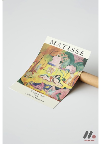 Matisse Joy Of Life, Çerçevesiz Yüksek Kalite Duvar Afişi - Modern Ev Dekorasyonu