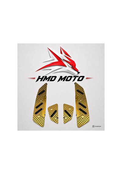 Honda Pcx Uyumlu Ayak Basma Yeri Alüminyum - Altın