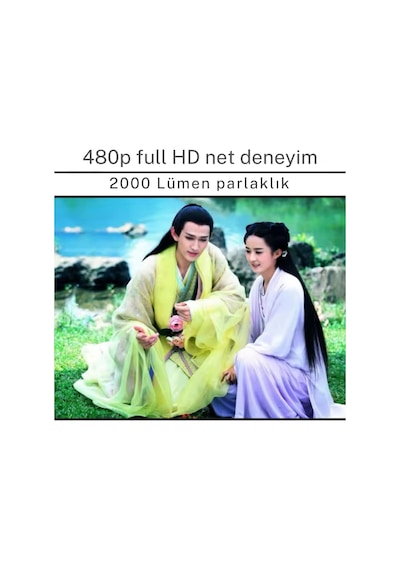 Taşınabilir Sinema Projektörü Dahili Hoparlör 1920 1080p Ev Sineması Bluetooth Android 11 Akıllı