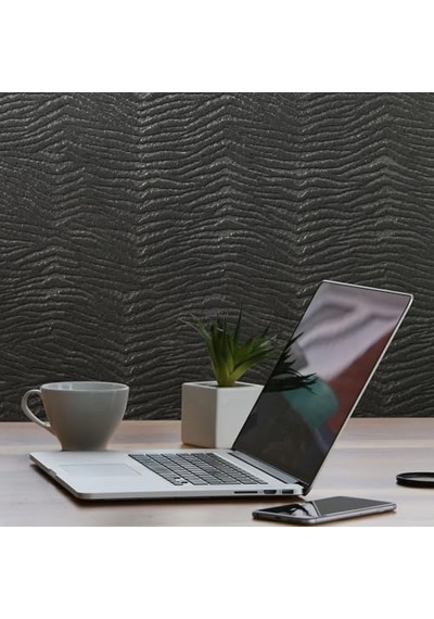 Tink 3d Kendinden Yapışkanlı Duvar Kağıdı Yeni Nesil Akustik Keçe Panel Desenli 52x98 Cm Koyu Gri, 2 Adet 1 M²