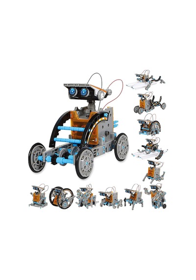 Sillbird Güneş Enerjili Robot Çocuk Oyuncağı 12'si 1 Arada Stem Inşaat Seti, 190 Parça 8 Yaş Ve Üzeri Akıllı Oyuncaklar