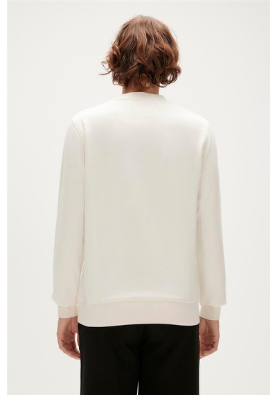 Bad Bear Re-bamboo Crewneck Erkek Sweatshirt-27540-beyaz Beyaz