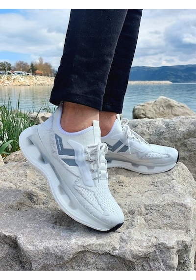 Dunlop 2357-2356 Beyaz Air Yumuşak Taban Erkek Spor Ayakkabı Beyaz