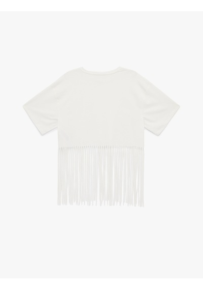 Koton Pamuklu Püskül Detaylı Kısa Kollu Bisiklet Yaka Oversize Crop Tişört Ekru 6sal10037ık Ekru Koton Pamuklu Püskül Detaylı Kısa Kollu Bisiklet Yaka Oversize Crop Tişört Ekru 6sal10037ık Ekru