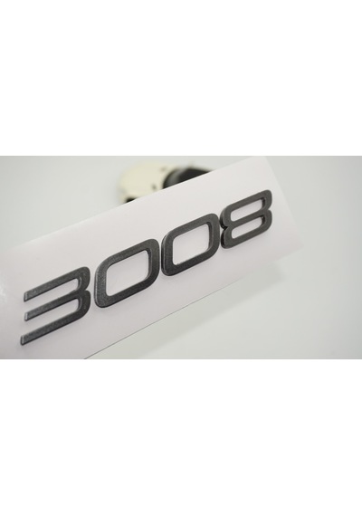 Dk Tuning Peugeot Yeni 3008 Bagaj 3m 3d Koyu Gri Abs Yazı Logo