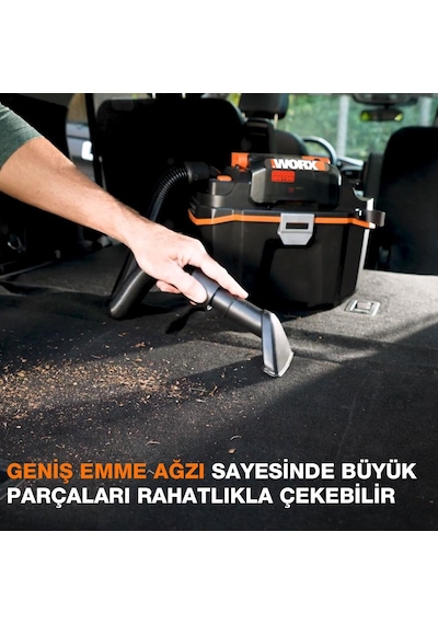 Worx Wx031.9 20volt 200w/16kpa Li-ion Kömürsüz Flexi Esnek Hortu