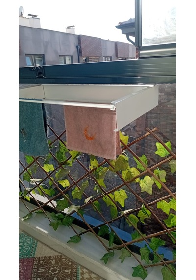 Alimünyum Petek,cam Balkon Kurutmalık 75cm Beyaz