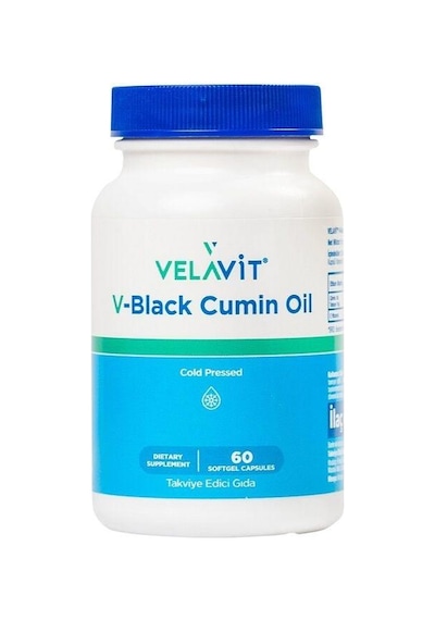 Velavit V-black Cumin Oil 60 Kapsül